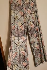 NWT CATO Wideleg Multi-Colored Pants Sz Mediium